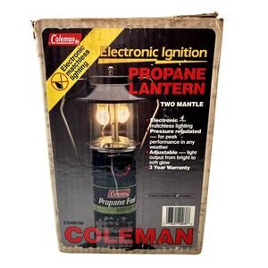 Coleman Propane Lantern Electronic Ignition with Paperwork Excellent Working